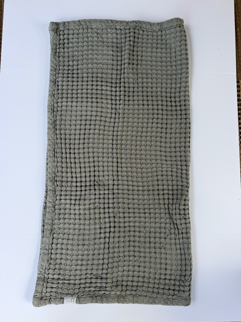 Mebie Baby Steel Waffle Quilt